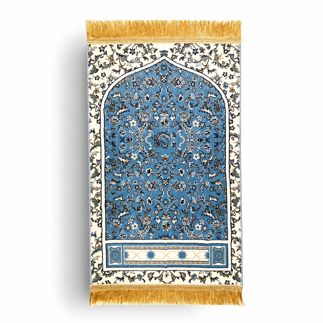 Imam Al-Haram Prayer Mat Collection – dusty blue | Made in Al Madinah