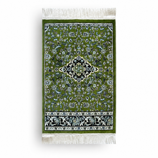 Rawdah Prayer Mat Collection – Green | Made in Al Madinah